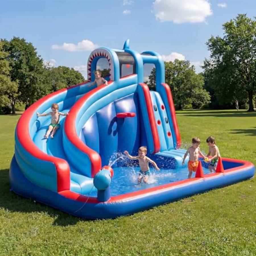 Water Slide Inflatable - Backyard inflatable water slide for kids