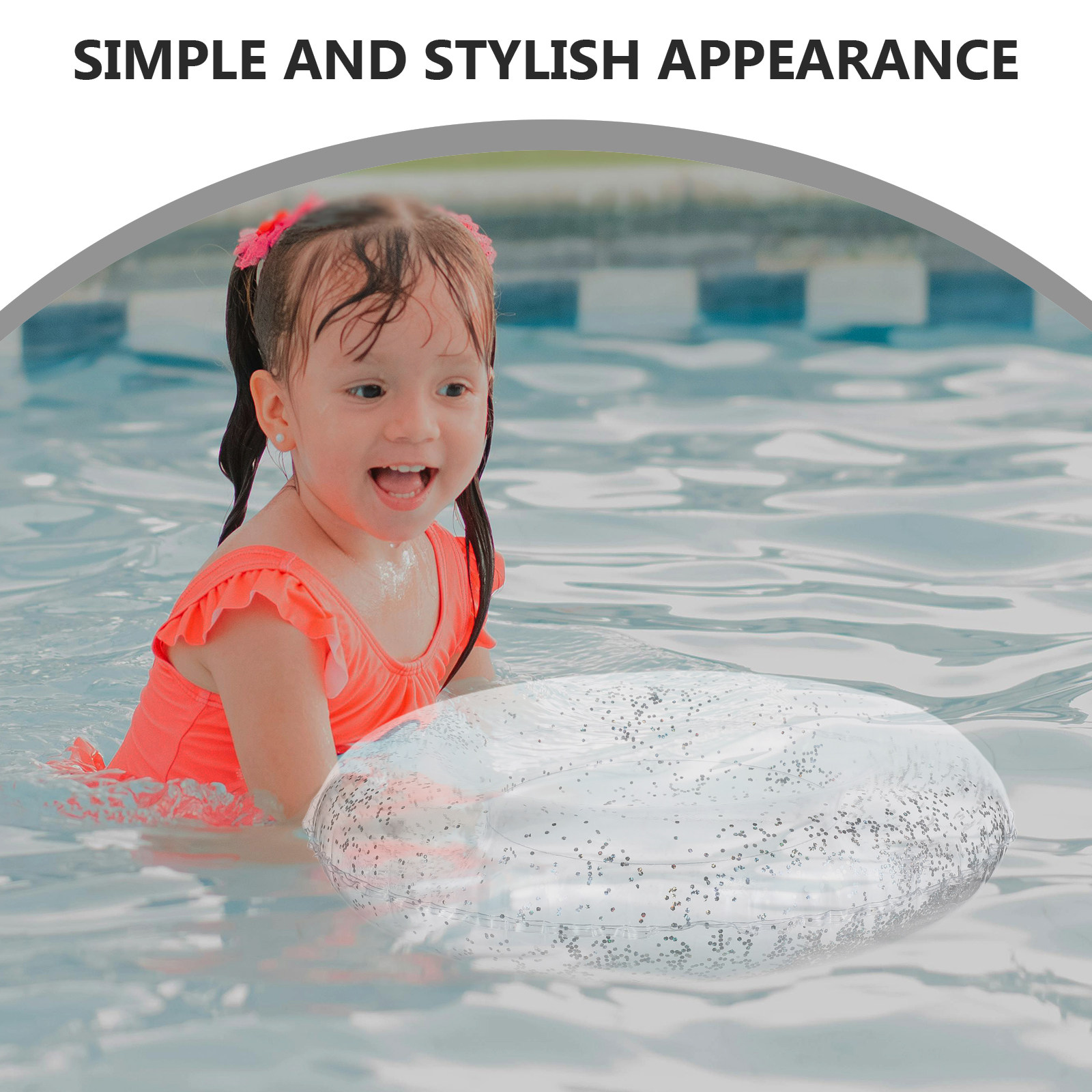 Pool Float Ring Inflatable - 60Cm Inflatable Swimming Ring PVC Water