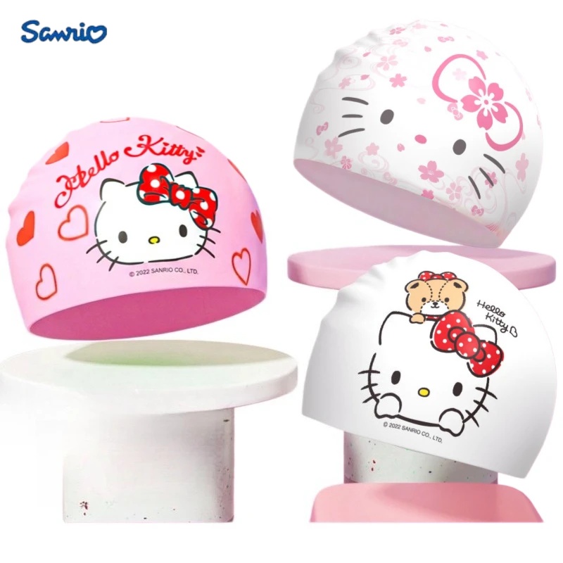 Pool Cover Waterproof - Anime Hello Kitty Cartoon Swimming Cap
