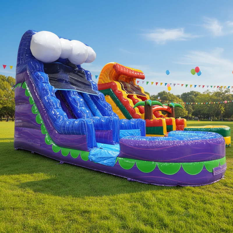 Water Slide Inflatable - Commercial Backyard Slide Rental Inflatable Water