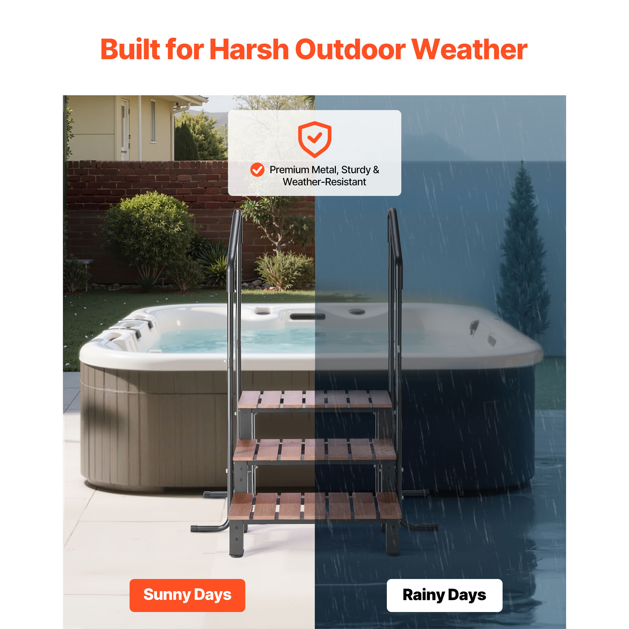 VEVOR Hot Tub Steps 2-Step/3-S - đánh giá và giá Pool Ladder Above Ground