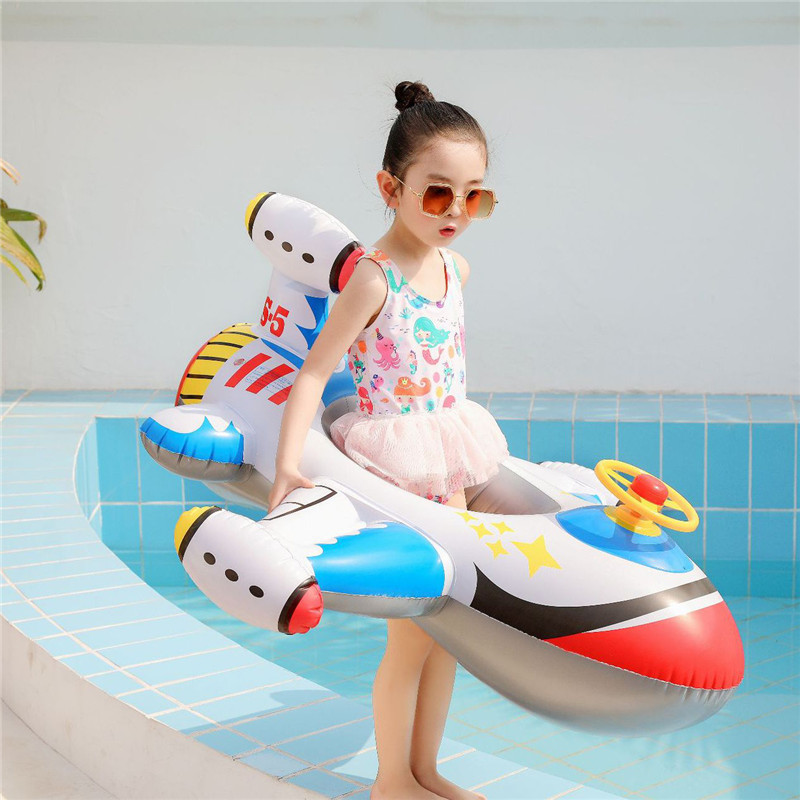 Baby Swimming Circle Airplane  - đánh giá và giá Pool Float Ring Inflatable