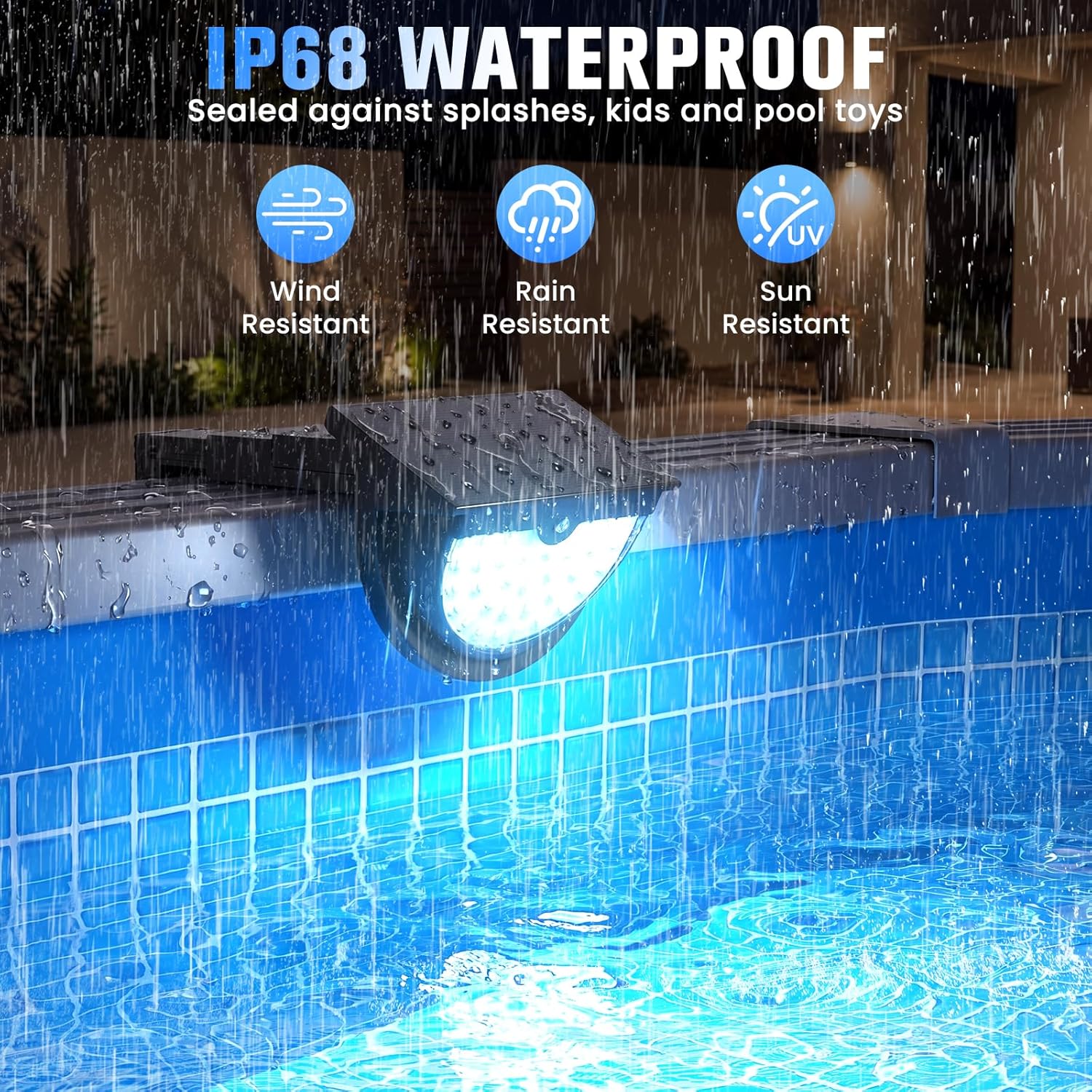 Solar Pool Lights All Season M - đánh giá và giá Pool Light Solar Rechargeable