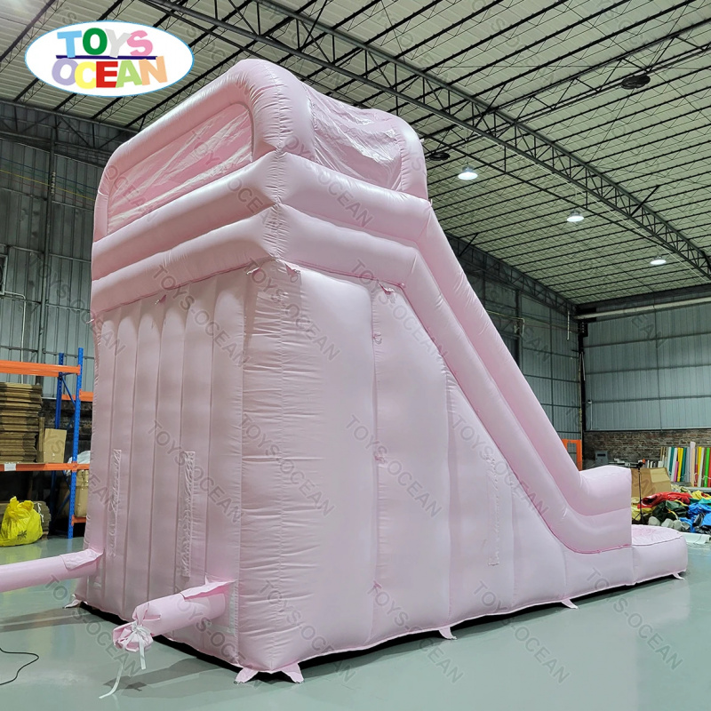Commercial Grade Pink Double L - đánh giá và giá Water Slide Inflatable