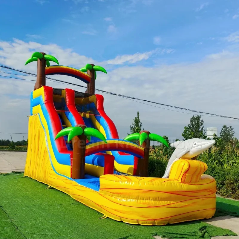 Giant Tropical Dolphin Theme I - đánh giá và giá Water Slide Inflatable