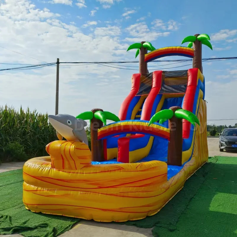 Giant Tropical Dolphin Theme I - đánh giá và giá Water Slide Inflatable