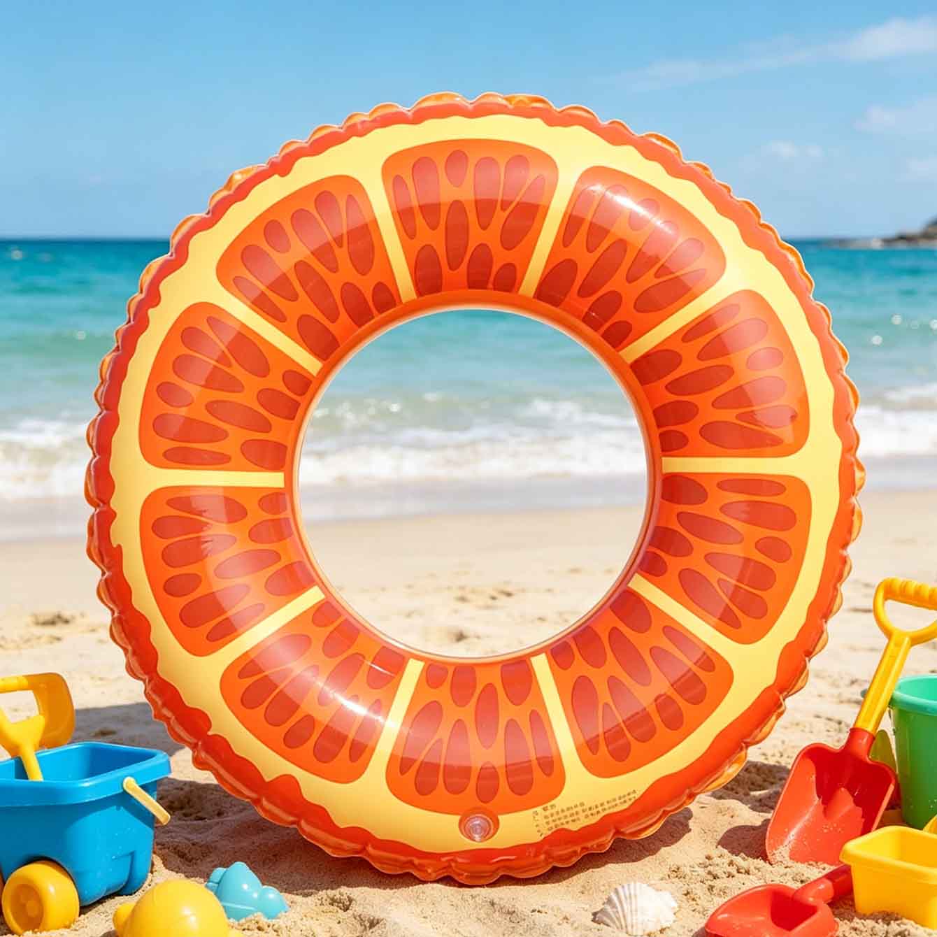 1PC Orange Slice Inflatable Sw - đánh giá và giá Pool Float Ring Inflatable