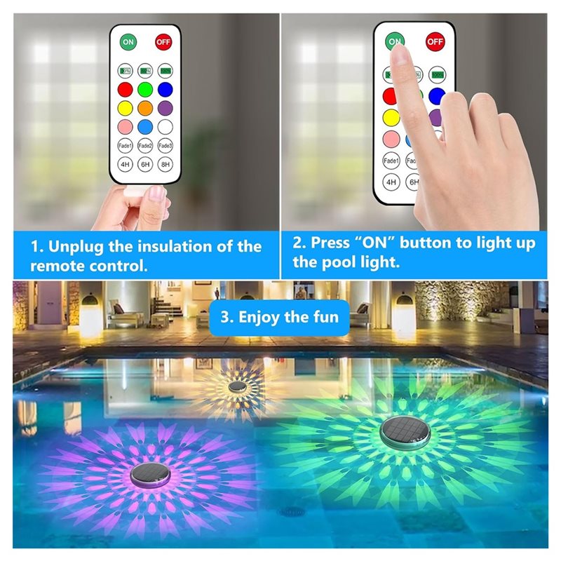 X16A NEW-Floating Solar Rechar - đánh giá và giá Pool Light Solar Rechargeable