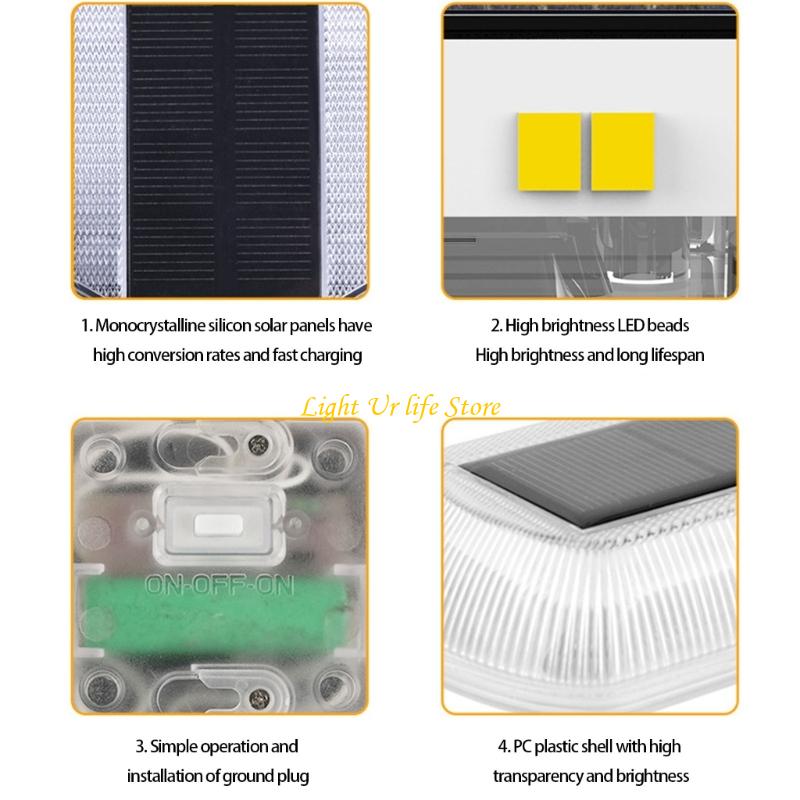 63HA Ánh sáng mặt đất được đẩy - đánh giá và giá Pool Light Solar Rechargeable