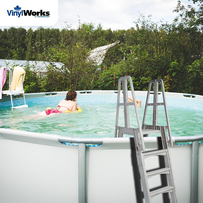 Vinyl Works SLA A-Frame 48 to  - đánh giá và giá Pool Ladder Above Ground