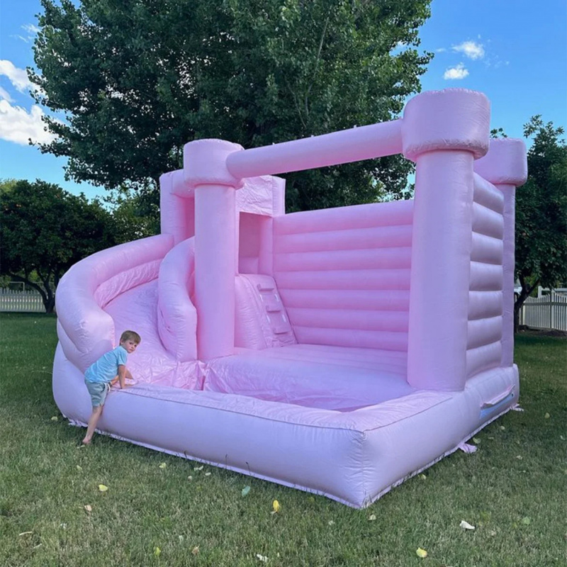 Custom Pink Castle Inflatable  - đánh giá và giá Water Slide Inflatable