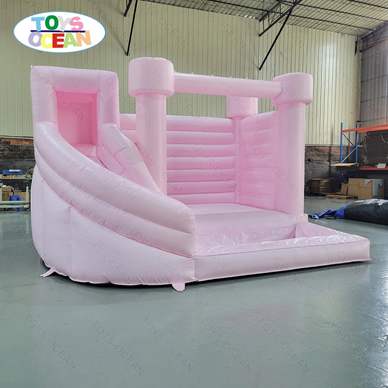 Custom Pink Castle Inflatable  - đánh giá và giá Water Slide Inflatable