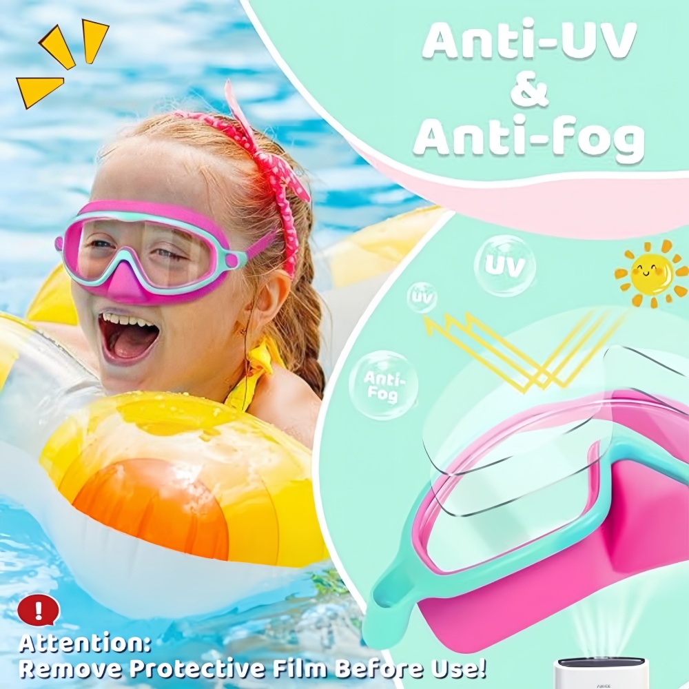 Kids Swim Goggles with Nose Co - đánh giá và giá Swim Goggles Anti Fog Uv