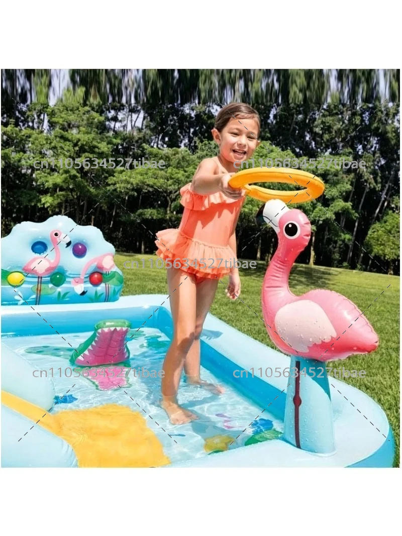 Inflatable Rainbow Kids Pool w - đánh giá và giá Water Slide Inflatable