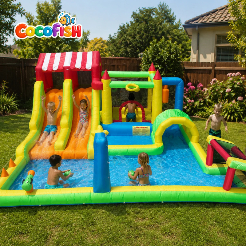 Cocofish Cocofish Backyard Sum - đánh giá và giá Water Slide Inflatable