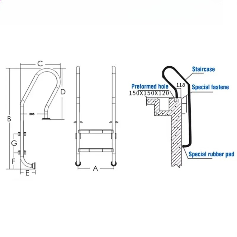 Stainless Steel 3/4-Step Above - đánh giá và giá Pool Ladder Above Ground