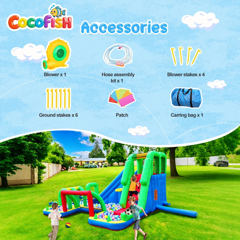 Cocofish Large Inflatable Wate - đánh giá và giá Water Slide Inflatable