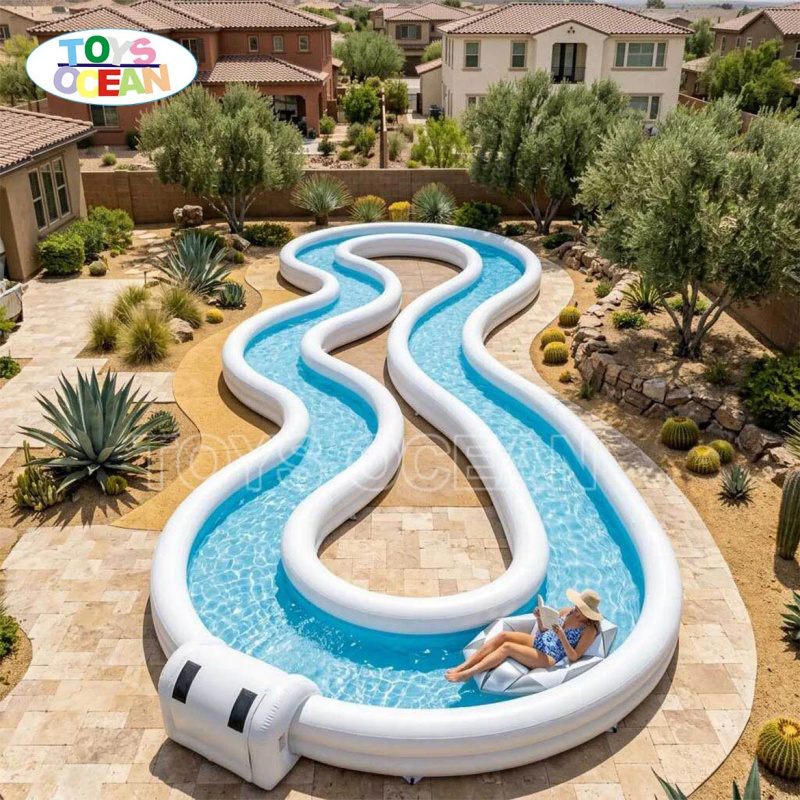 Commercial Inflatable Lazy Riv - đánh giá và giá Water Slide Inflatable