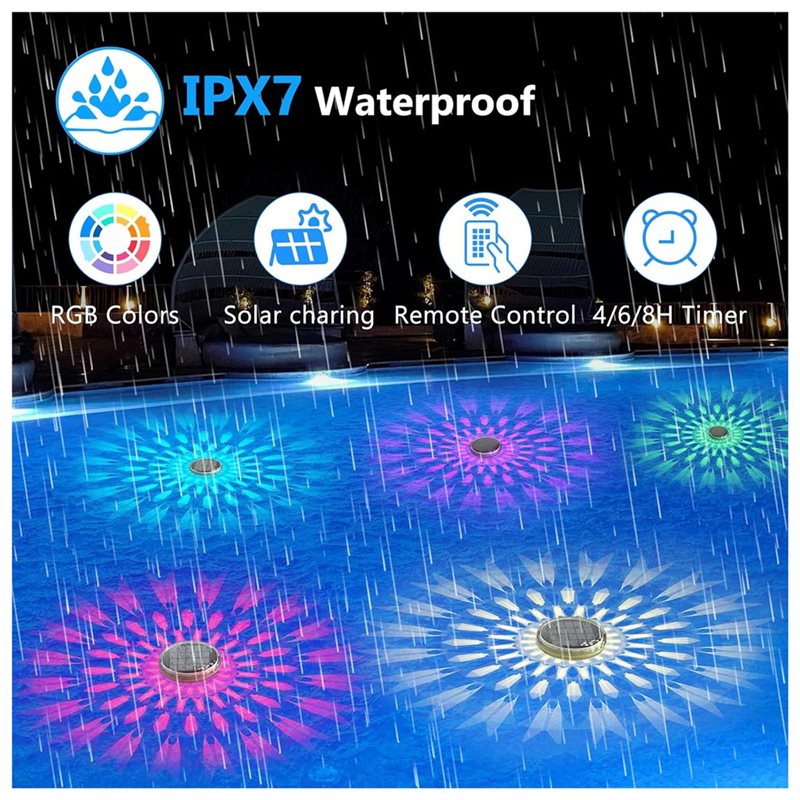 ABJI-Solar Rechargeable Floati - đánh giá và giá Pool Light Solar Rechargeable