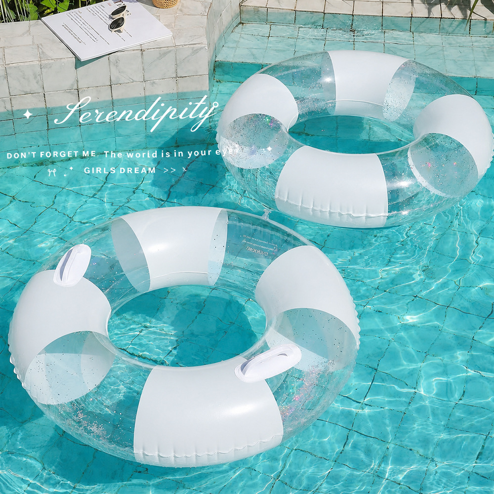 Transparent  Swimming Ring Adu - đánh giá và giá Pool Float Ring Inflatable